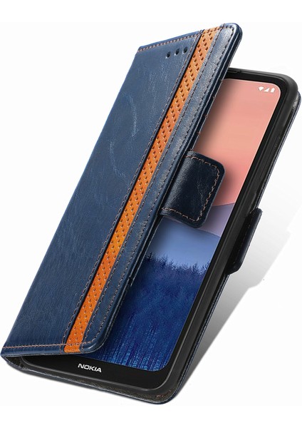 Nokia C21 Cüzdan Kılıfı, Kart Tutuculu Pu Deri Flip Kılıf Rfıd Engelleme Kickstand Telefon Kapağı (Yurt Dışından) fırsatları
