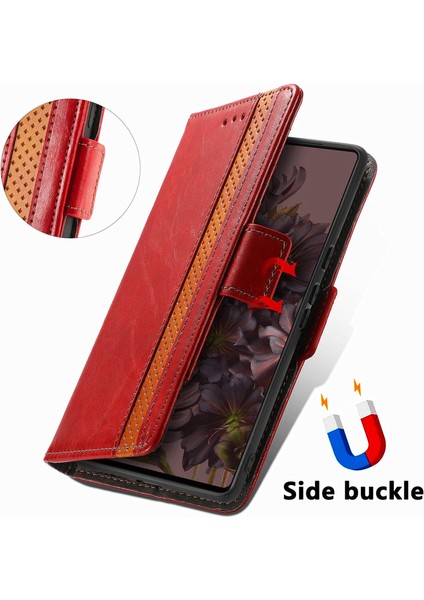 Google Pixel 7 Pro Cüzdan Kılıfı, Kart Tutuculu Pu Deri Flip Kılıf Rfıd Engelleme Kickstand Telefon Kapağı (Yurt Dışından)
