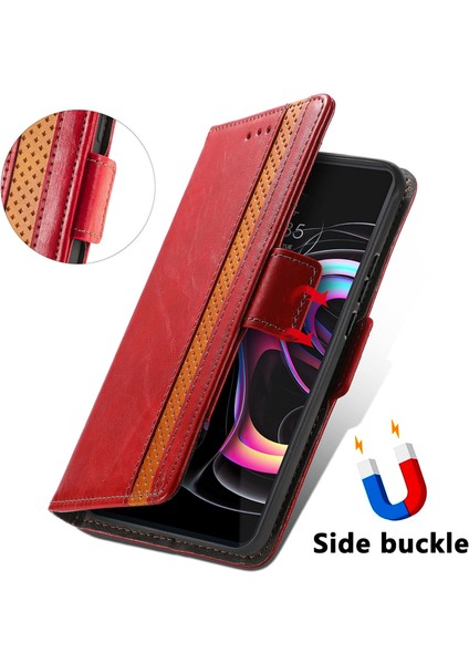 Motorola Edge 20 Pro Cüzdan Kılıfı, Kart Tutuculu Pu Deri Flip Kılıf Rfıd Engelleme Kickstand Telefon Kapağı (Yurt Dışından) fırsatları