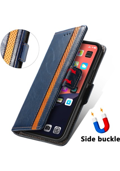 Apple iPhone 13 Pro Max Cüzdan Kılıfı, Kart Tutuculu Pu Deri Flip Kılıf Rfıd Engelleme Kickstand Telefon Kapağı (Yurt Dışından)