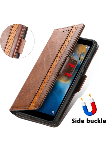 Zte Blade A31 Cüzdan Kılıfı, Kart Tutuculu Pu Deri Flip Kılıf Rfıd Engelleme Kickstand Telefon Kapağı (Yurt Dışından)