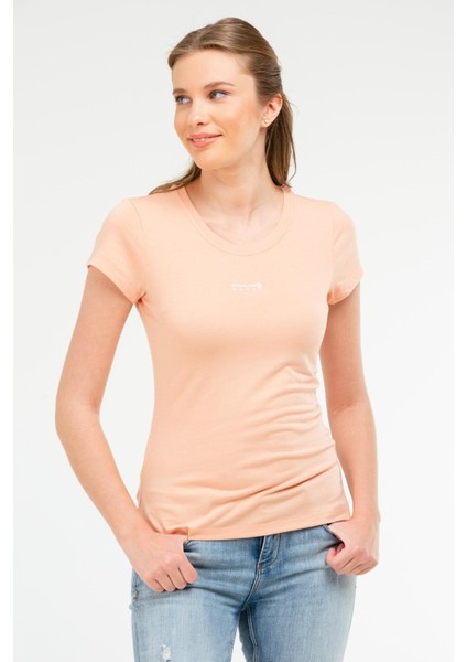 Somon Slim Fit Düz Modal O Yaka Kısa Kol Kadın Tişört - SF0601
