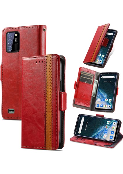 Oukitel C25 Cüzdan Kılıfı, Kart Tutuculu Pu Deri Flip Kılıf Rfıd Engelleme Kickstand Telefon Kapağı (Yurt Dışından)