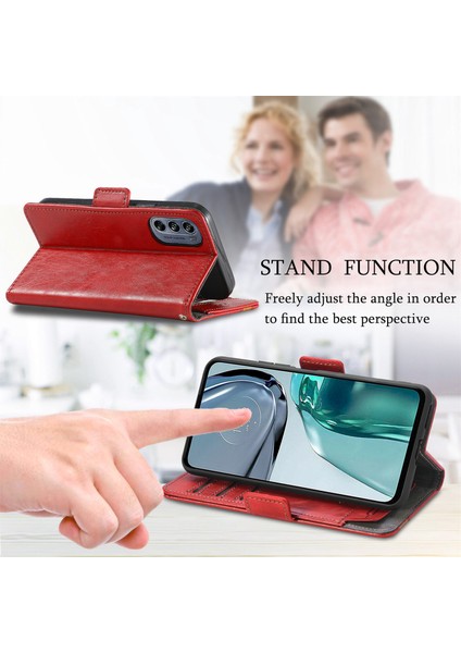 Motorola Moto G62 Cüzdan Kılıfı, Kart Tutuculu Pu Deri Flip Kılıf Rfıd Engelleme Kickstand Telefon Kapağı (Yurt Dışından) fırsatları