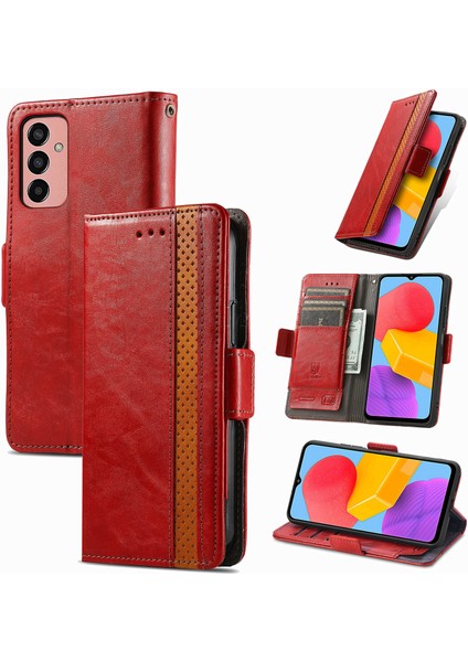 Samsung Galaxy M13 4g Cüzdan Kılıfı, Kart Tutuculu Pu Deri Flip Kılıf Rfıd Engelleme Kickstand Telefon Kapağı (Yurt Dışından)