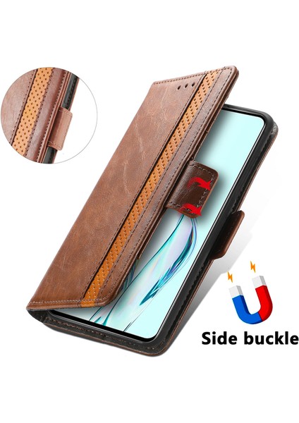 Zte Axon 30 5g Cüzdan Kılıfı, Kart Tutuculu Pu Deri Flip Kılıf Rfıd Engelleme Kickstand Telefon Kapağı (Yurt Dışından)