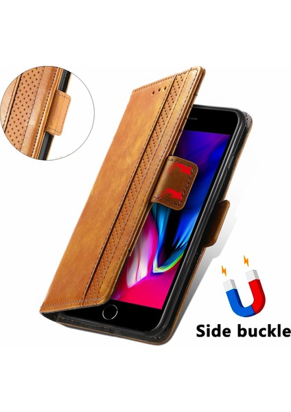 Apple iPhone 7 Plus/8 Plus Cüzdan Kılıfı, Kart Tutuculu Pu Deri Flip Kılıf Rfıd Engelleme Kickstand Telefon Kapağı (Yurt Dışından) fırsatları
