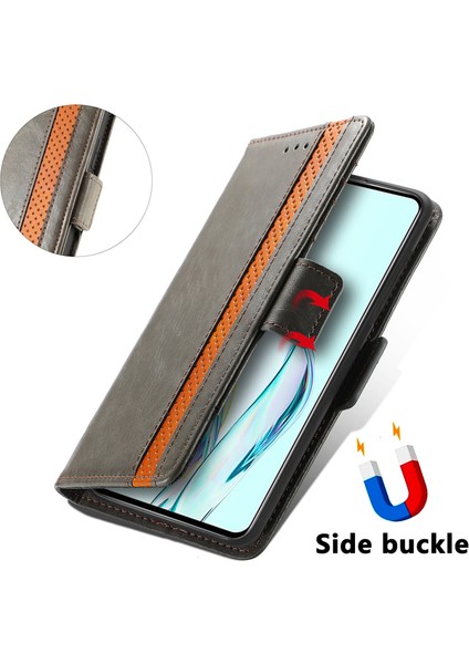 Zte Axon 30 5g Cüzdan Kılıfı, Kart Tutuculu Pu Deri Flip Kılıf Rfıd Engelleme Kickstand Telefon Kapağı (Yurt Dışından)
