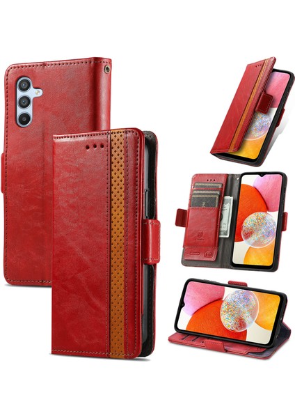 Samsung Galaxy A14 4g Cüzdan Kılıfı, Kart Tutuculu Pu Deri Flip Kılıf Rfıd Engelleme Kickstand Telefon Kapağı (Yurt Dışından)