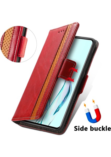 Zte Axon 30 5g Cüzdan Kılıfı, Kart Tutuculu Pu Deri Flip Kılıf Rfıd Engelleme Kickstand Telefon Kapağı (Yurt Dışından)