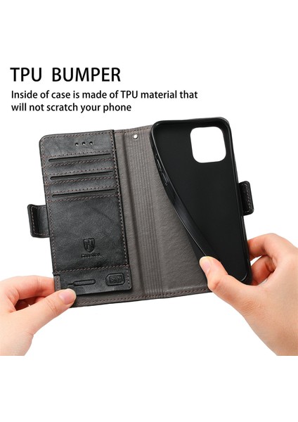 Samsung Galaxy A42 5g Cüzdan Kılıfı, Kart Tutuculu Pu Deri Flip Kılıf Rfıd Engelleme Kickstand Telefon Kapağı (Yurt Dışından)