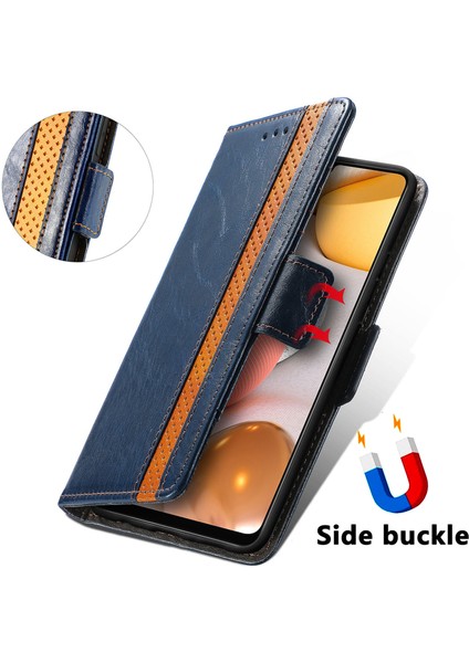 Samsung Galaxy A42 5g Cüzdan Kılıfı, Kart Tutuculu Pu Deri Flip Kılıf Rfıd Engelleme Kickstand Telefon Kapağı (Yurt Dışından)