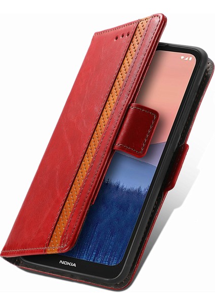 Nokia C21 Cüzdan Kılıfı, Kart Tutuculu Pu Deri Flip Kılıf Rfıd Engelleme Kickstand Telefon Kapağı (Yurt Dışından) fırsatları