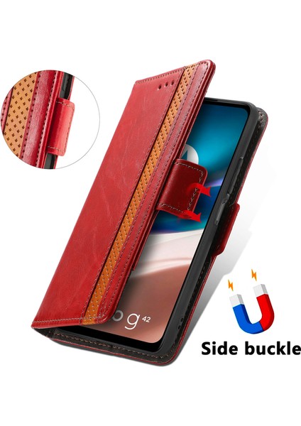 Motorola Moto G42 Cüzdan Kılıfı, Kart Tutuculu Pu Deri Flip Kılıf Rfıd Engelleme Kickstand Telefon Kapağı (Yurt Dışından) modelleri