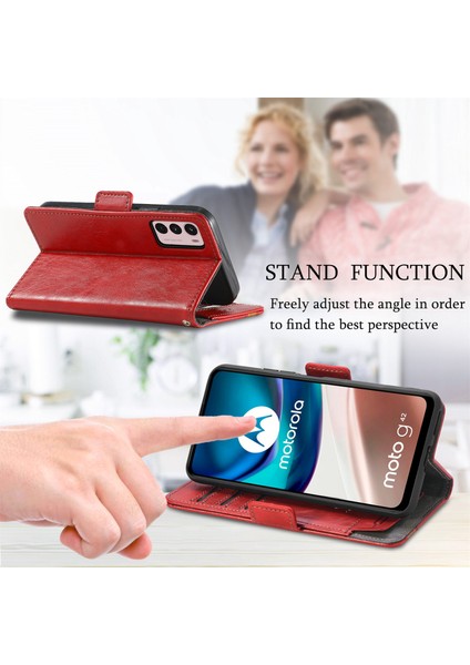 Motorola Moto G42 Cüzdan Kılıfı, Kart Tutuculu Pu Deri Flip Kılıf Rfıd Engelleme Kickstand Telefon Kapağı (Yurt Dışından) fırsatları