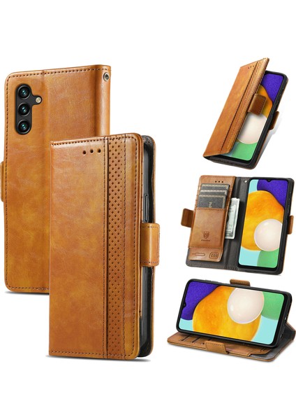 Samsung Galaxy A13 5g Cüzdan Kılıfı, Kart Tutuculu Pu Deri Flip Kılıf Rfıd Engelleme Kickstand Telefon Kapağı (Yurt Dışından)