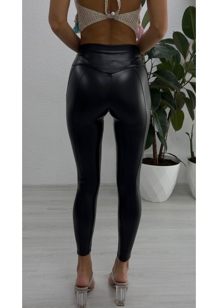 Asshetik Latex Pantolon - Siyah