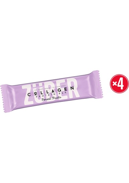 Kolajen Protein Bar Orman Meyveli 35G x 4 Adet