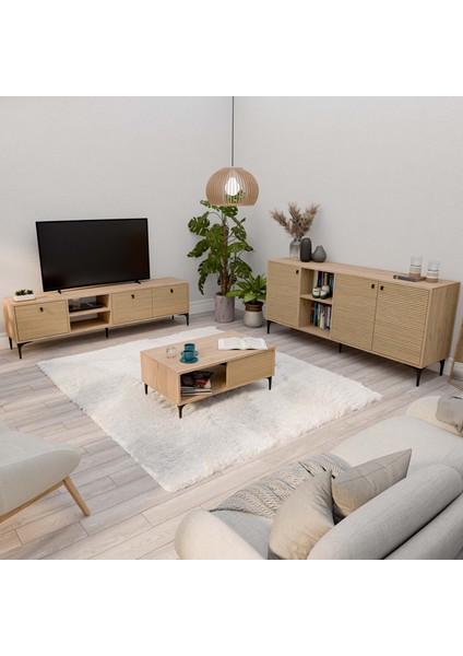 Vision Tv Ünitesi - Orta Sehpa - Konsol Seti Sepet - Yunus Set 1364-2092-1684