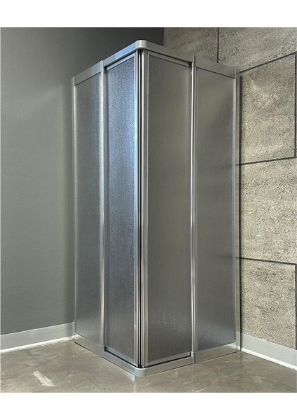 Teknesiz Duşakabin Kare Mika Camlı 80X80