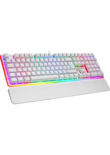 KB-R96 Ultımate Beyaz Optical Switch Full Rgb ve Metal Gövdeli Su Geçirmez Gaming Oyuncu Mekanik Klavye