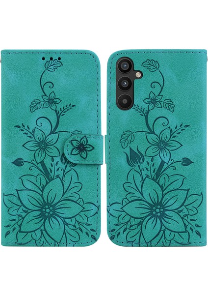 Samsung Galaxy A54 5g Kabartmalı Lily Cüzdan Kılıfı ile Uyumlu, Kart Tutuculu Pu Deri Kapaklı (Yurt Dışından) indirimleri