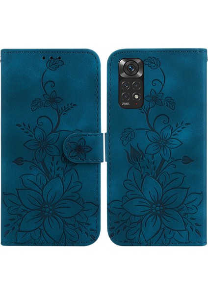 Xiaomi Redmi Note 11 4g Kabartmalı Lily Cüzdan Kılıfı ile Uyumlu, Kart Tutuculu Pu Deri Kapaklı (Yurt Dışından) indirimleri