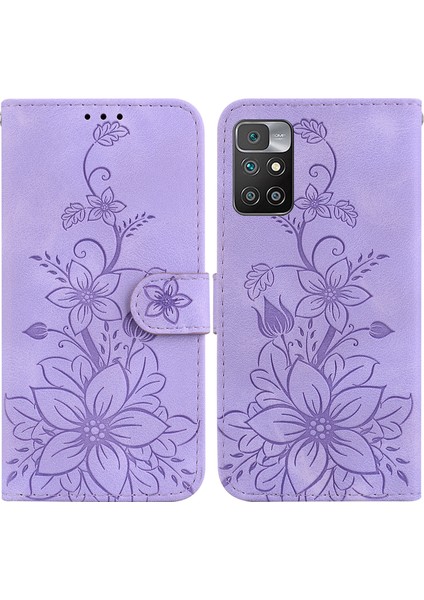 Xiaomi Redmi 10 4g Kabartmalı Lily Cüzdan Kılıfı ile Uyumlu, Kart Tutuculu Pu Deri Kapaklı (Yurt Dışından) indirimleri