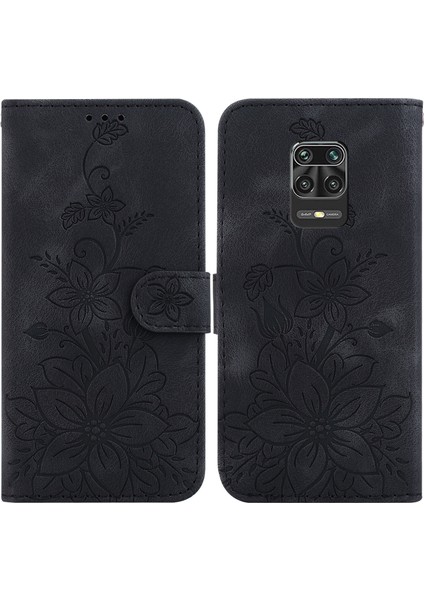 Xiaomi Redmi Note 9s Kabartmalı Lily Cüzdan Kılıfı ile Uyumlu, Kart Tutuculu Pu Deri Kapaklı (Yurt Dışından) indirimleri