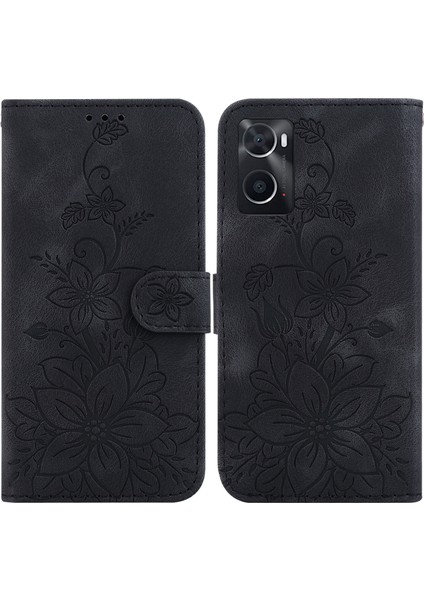 Realme 9i Kabartmalı Lily Cüzdan Kılıfı ile Uyumlu, Kart Tutuculu Pu Deri Kapaklı (Yurt Dışından) indirimleri