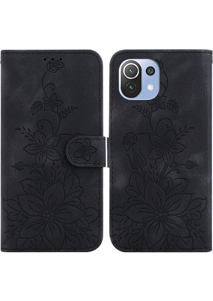 Xiaomi 11 Lite 5g Ne Kabartmalı Lily Cüzdan Kılıfı ile Uyumlu, Kart Tutuculu Pu Deri Kapaklı (Yurt Dışından) indirimleri