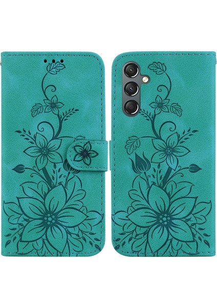 Samsung Galaxy A25 5g Kabartmalı Lily Cüzdan Kılıfı ile Uyumlu, Kart Tutuculu Pu Deri Kapaklı (Yurt Dışından) indirimleri