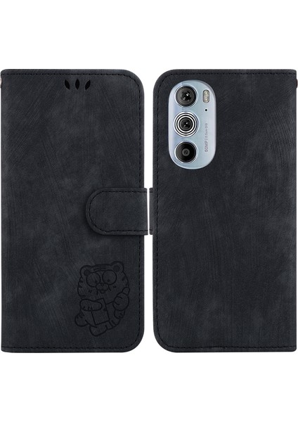 Motorola Moto Edge Plus 2022 Kabartmalı Sevimli Kaplan Flip Folyo Cüzdan Kılıf Kart Cebi Tutucu Kapak (Yurt Dışından) indirimleri