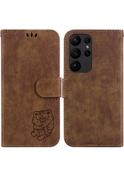Samsung Galaxy S23 Ultra 5g Kabartmalı Sevimli Kaplan Flip Folyo Cüzdan Kılıf Kart Cebi Tutucu Kapak (Yurt Dışından) indirimleri