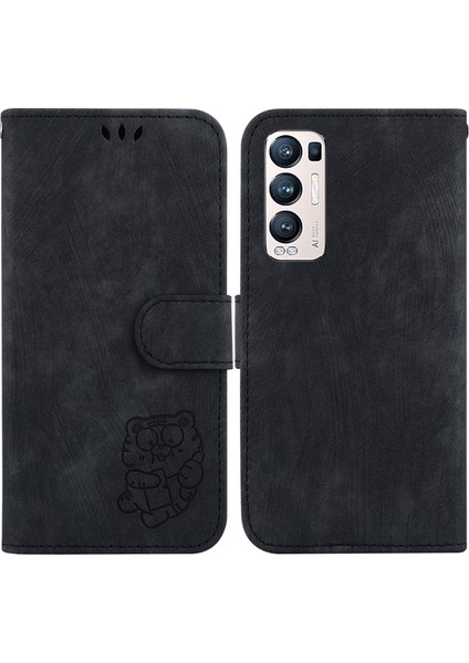 Oppo Find X3 Neo Kabartmalı Sevimli Kaplan Flip Folyo Cüzdan Kılıf Kart Cebi Tutucu Kapak (Yurt Dışından) indirimleri