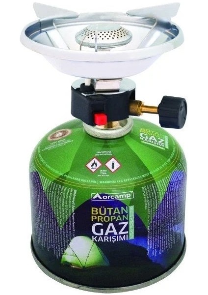 Siboplu Kendinden Rüzgarlıklı Çakmaklı Kamp Ocağı ve 230 Gr. Tüplü Set CK-193-230