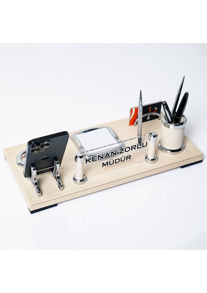 Idea Bej Masaüstü Isimlik Seti Yeni Iş Hediye Deri Ofis Masa Isimliği fiyatları