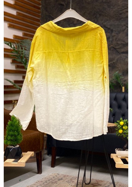 Batik Desen Yakılı Yarım Düğmeli Gömlek fiyatları