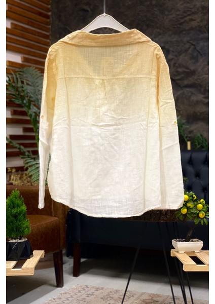 Batik Desen Yakılı Yarım Düğmeli Gömlek fiyatları