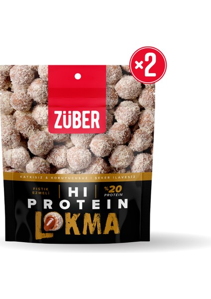 Yüksek Proteinli Lokma Fıstık Ezmeli 84G x 2 Adet