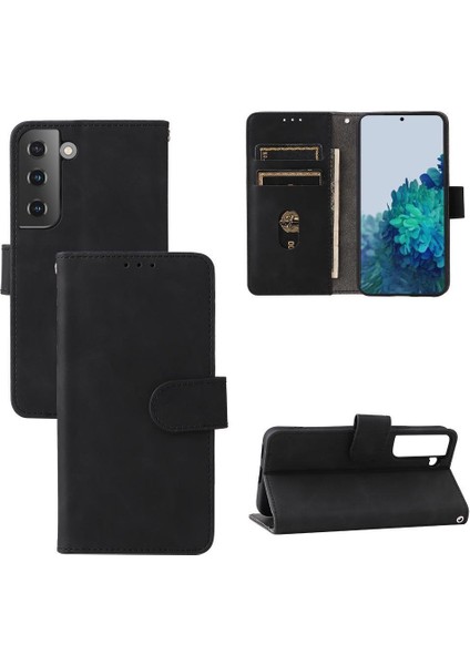 Samsung Galaxy S22 Için Kılıf Tam Koruma Deri Folio Flip Case Kart (Yurt Dışından)