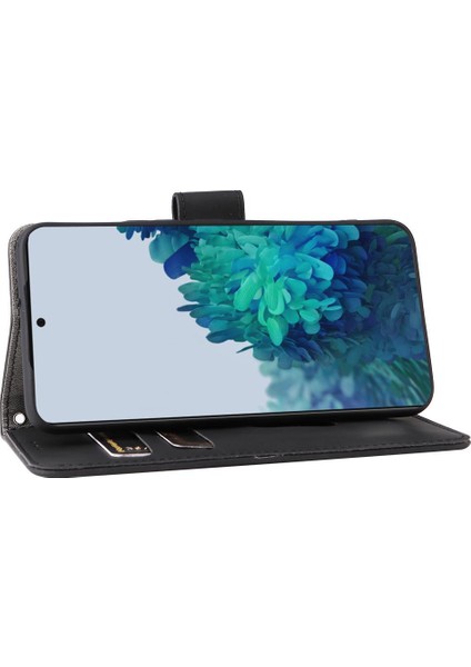 Samsung Galaxy S22 Için Kılıf Tam Koruma Deri Folio Flip Case Kart (Yurt Dışından)