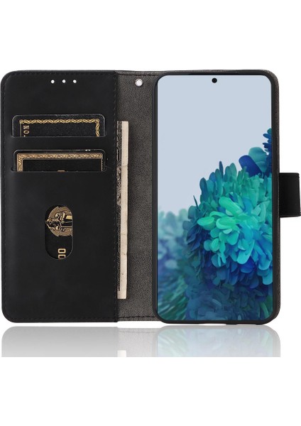 Samsung Galaxy S22 Için Kılıf Tam Koruma Deri Folio Flip Case Kart (Yurt Dışından)