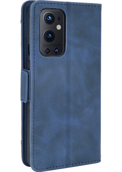 Oneplus 9 Pro ile Uyumlu Kickstand Koruyucu, Kredi Kartı Tutacağı Pu Deri Darbeye Dayanıklı Telefon Kılıfı (Yurt Dışından)