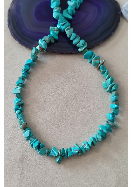 Turkuaz Kırıktaş Doğaltaş Kolye fiyatları