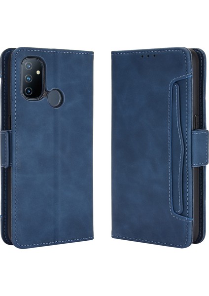 Oneplus Nord N100 ile Uyumlu Kickstand Koruyucu, Kredi Kartı Tutacağı Pu Deri Darbeye Dayanıklı Telefon Kılıfı (Yurt Dışından)