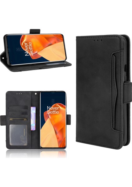 Oneplus 9 Pro ile Uyumlu Kickstand Koruyucu, Kredi Kartı Tutacağı Pu Deri Darbeye Dayanıklı Telefon Kılıfı (Yurt Dışından) fırsatları