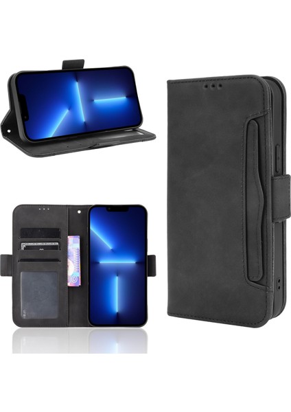iPhone 13 Pro Max ile Uyumlu Kickstand Koruyucu, Kredi Kartı Tutacağı Pu Deri Darbeye Dayanıklı Telefon Kılıfı (Yurt Dışından) indirimleri
