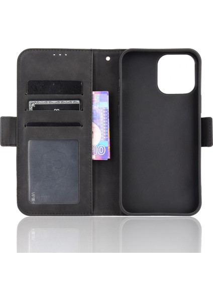 iPhone 14 Pro Max ile Uyumlu Kickstand Koruyucu, Kredi Kartı Tutacağı Pu Deri Darbeye Dayanıklı Telefon Kılıfı (Yurt Dışından) fırsatları