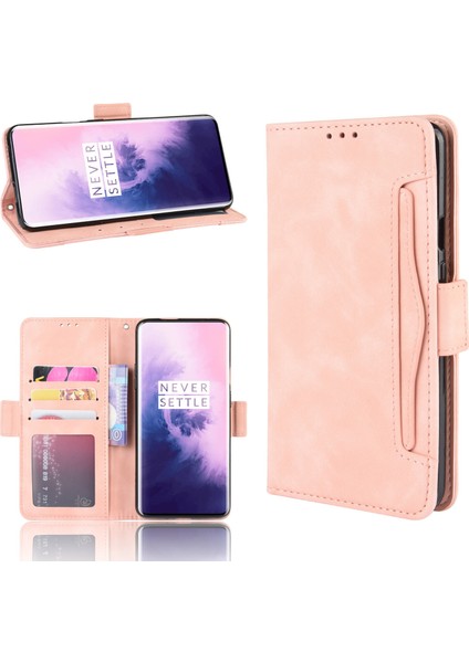 Oneplus 7 Pro ile Uyumlu Kickstand Koruyucu, Kredi Kartı Tutacağı Pu Deri Darbeye Dayanıklı Telefon Kılıfı (Yurt Dışından) fırsatları